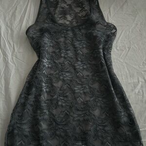 Elegant grey Lace top